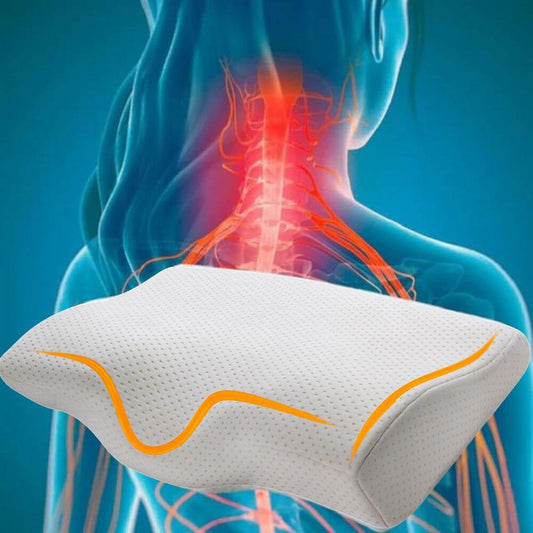 Cervical support pillow memory foam for neck pain relief