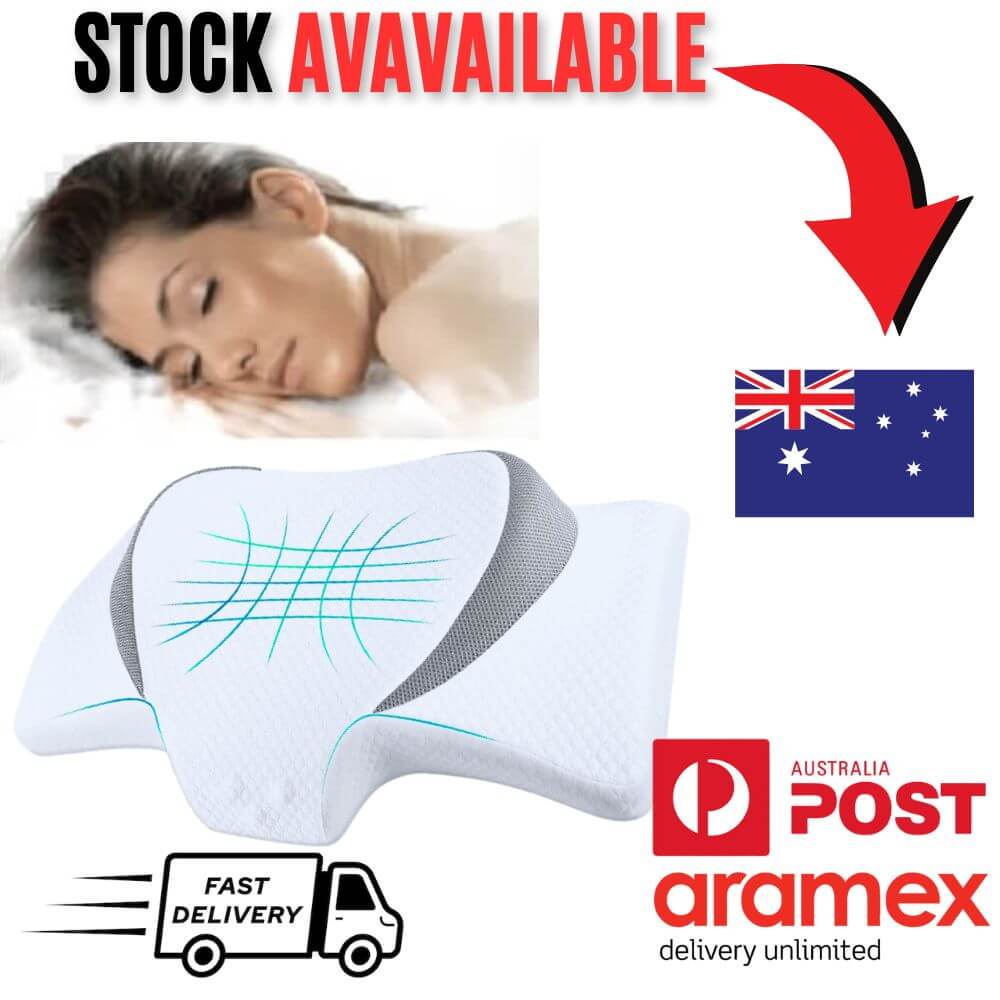 ergonomic neck pillow, memory foam cervical pillow, orthopaedic cervical pillow, contour neck pillow for side sleepers
